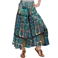 Texture Pattern Abstract Colorful Digital Art Women s Satin Palazzo Pants by Ndabl3x