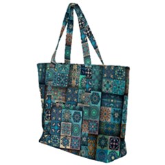 Texture Pattern Abstract Colorful Digital Art Zip Up Canvas Bag by Ndabl3x