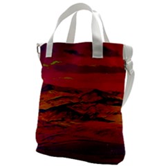Time Wind Polishpattern Architecture Building City Cityscape Nature Pop-art Pop Surrealism  Retrowave Canvas Messenger Bag by Cemarart