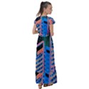 Fantasy City Architecture Building Cityscape Flutter Sleeve Maxi Dress View2