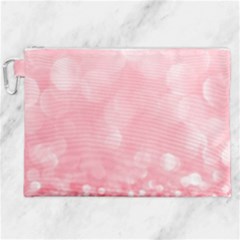 Pink Glitter Background Canvas Cosmetic Bag (xxl) by nateshop