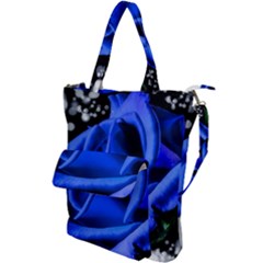 Blue Rose Bloom Blossom Shoulder Tote Bag by Proyonanggan