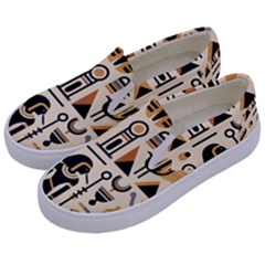 Egypt Pyramids Nature Desert Kids  Canvas Slip Ons by Proyonanggan