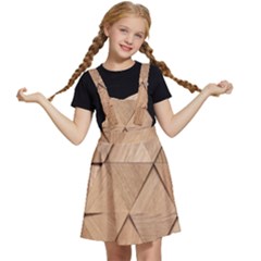 Wooden Triangles Texture, Wooden Wooden Kids  Apron Dress by nateshop