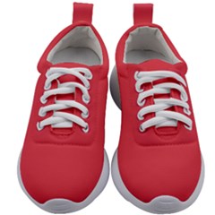 Pink, Color, Background, Monochromic, Minimalism Kids Athletic Shoes by nateshop