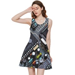 Motherboard Board Circuit Electronic Technology Inside Out Racerback Dress by Cemarart