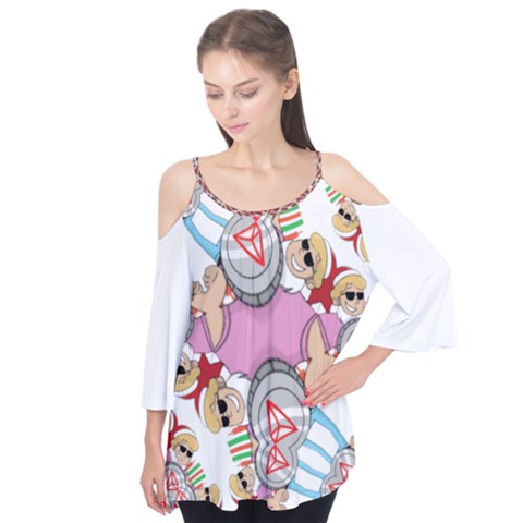 Imfd Trx Flutter Sleeve T-shirt  by imanmulyana