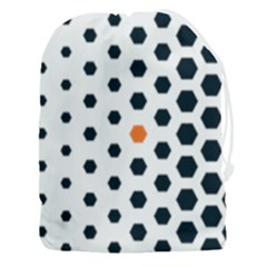 Honeycomb Hexagon Pattern Abstract Drawstring Pouch (3xl) by Grandong