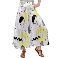 Graphic Design Geometric Background Women s Satin Palazzo Pants by Grandong