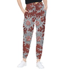 Authentic Aboriginal Art - Bushland Dreaming Women s Tapered Pants by hogartharts
