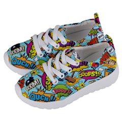 Graffiti Word Seamless Pattern Kids  Lightweight Sports Shoes by Bedest