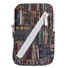 Abstract Colorful Texture Belt Pouch Bag (small) by Bedest