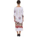 Merry Christmas  Quarter Sleeve Midi Bodycon Dress View2