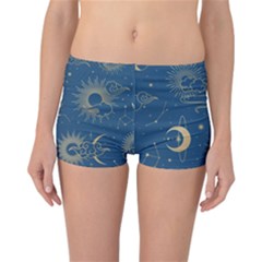 Asian Seamless Galaxy Pattern Reversible Boyleg Bikini Bottoms by Cemarart