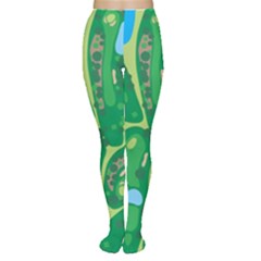 Golf Course Par Golf Course Green Tights by Cemarart