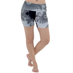 Males Mandelbrot Abstract Almond Bread Lightweight Velour Yoga Shorts by Cemarart