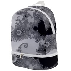 Males Mandelbrot Abstract Almond Bread Zip Bottom Backpack by Cemarart