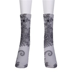 Males Mandelbrot Abstract Almond Bread Crew Socks by Cemarart