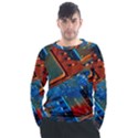 Gray Circuit Board Electronics Electronic Components Microprocessor Men s Long Sleeve Raglan T-Shirt View1