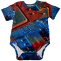 Gray Circuit Board Electronics Electronic Components Microprocessor Baby Short Sleeve Bodysuit View1