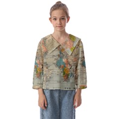 Illustration Ukrainian Folk Seamless Pattern Ornament Kids  Sailor Shirt by Proyonanggan