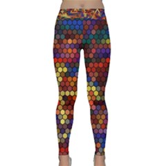 Zig Zag Pattern Geometric Design Classic Yoga Leggings by Ndabl3x