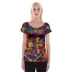 Pattern Dots Wallpaper Seamless Pattern Cap Sleeve Top by Ndabl3x