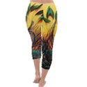 Peacock Feather Native Capri Winter Leggings  View4