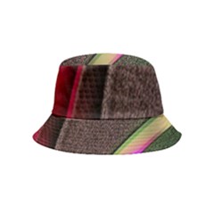 Flower Patterns Pattern Beige Green Inside Out Bucket Hat (kids) by Proyonanggan