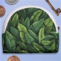 Green leaves Horseshoe Style Canvas Pouch View2