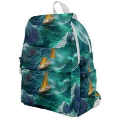 Lion King Of The Jungle Nature Top Flap Backpack by Cemarart