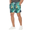 Double Exposure Flower Men s Runner Shorts View3