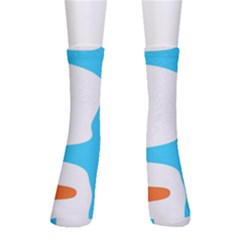 Warp Lines Colorful Multicolor Crew Socks by Cemarart