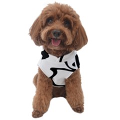 Black And White Swirl Background Dog Sweater by Cemarart