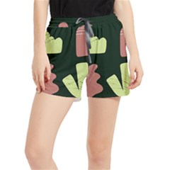 Elements Scribbles Wiggly Line Women s Runner Shorts by Cemarart