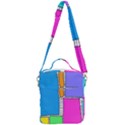 Shapes Texture Colorful Cartoon Crossbody Day Bag View3