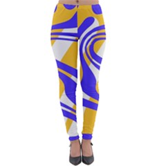 Print Pattern Warp Lines Lightweight Velour Leggings by Cemarart