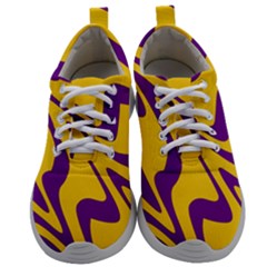 Waves Pattern Lines Wiggly Mens Athletic Shoes by Cemarart