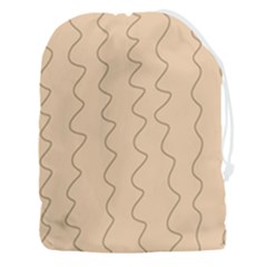 Lines Pattern Wiggly Minimal Print Drawstring Pouch (3xl) by Cemarart