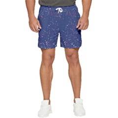 Texture Grunge Speckles Dots Men s Runner Shorts by Cemarart