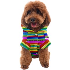 Print Ink Colorful Background Dog Coat by Cemarart