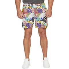 Digital Paper Scrapbooking Abstract Men s Runner Shorts by Cemarart