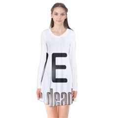 Leaf Leaf Long Sleeve V-neck Flare Dress by eswaachmad2024