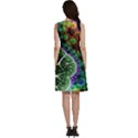 Digital Art Fractal Abstract Artwork 3d Floral Pattern Waves Vortex Sphere Nightmare Classic Skater Dress View4