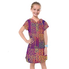 Building Architecture City Facade Kids  Drop Waist Dress by Grandong