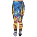 Eiffel Tower Starry Night Print Van Gogh Tights View2