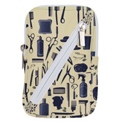 Elegant Hairdresser Pattern Cream Belt Pouch Bag (large) by TetiBright
