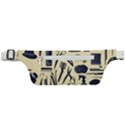 Elegant Hairdresser pattern cream Active Waist Bag View1