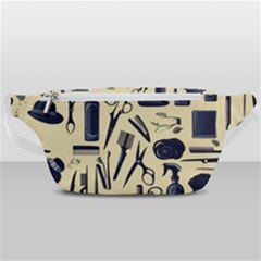 Elegant Hairdresser Pattern Cream Waist Bag  by TetiBright
