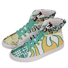650 Ericksays Love Men s Hi-top Skate Sneakers by tratney